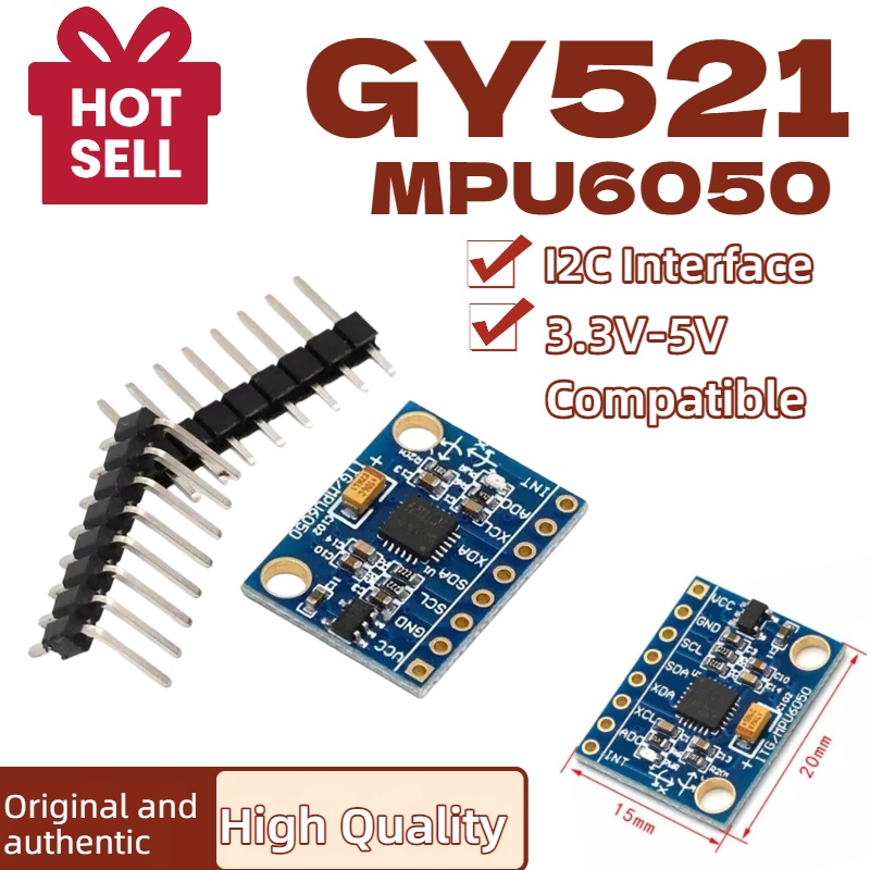 Mpu6050 - 1/5/10 Buah GY521 GY-521 MPU6050 IIC