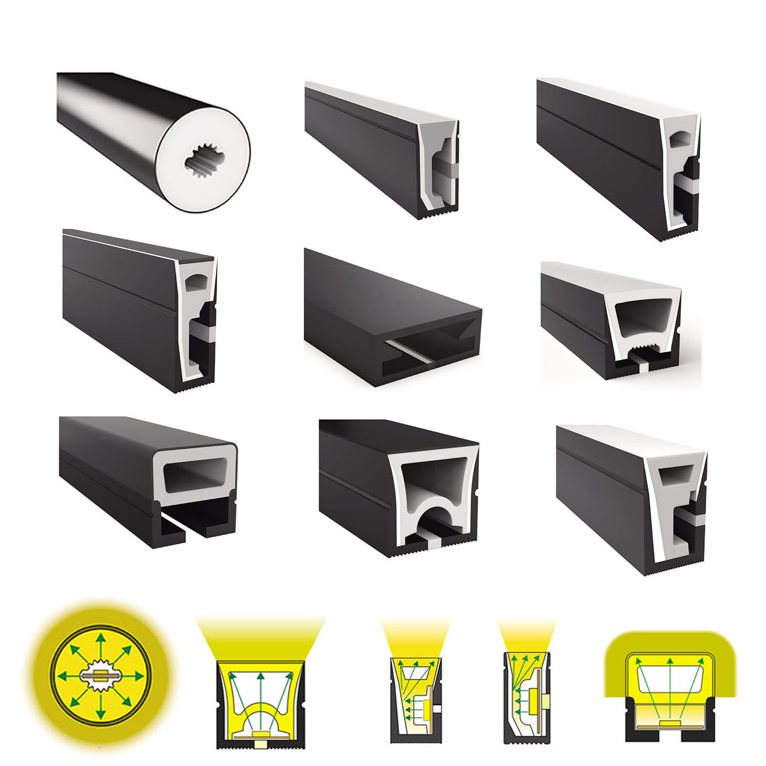Ws2812B Strip 5V - WS2812B WS2811 LED Neon Tali Tabung