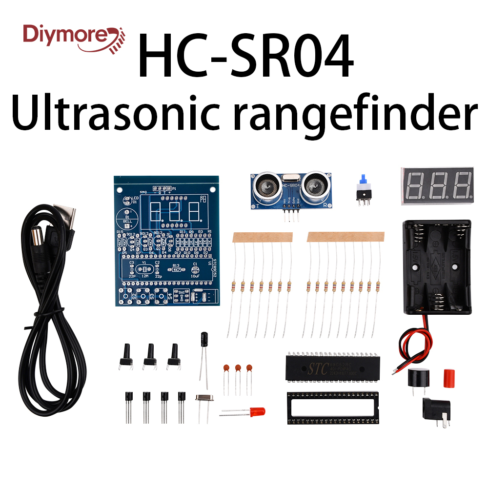 Ultrasonic Sensor Hc-Sr04 - Kit Alarm Pengukur Jarak Ultrasonik DIY