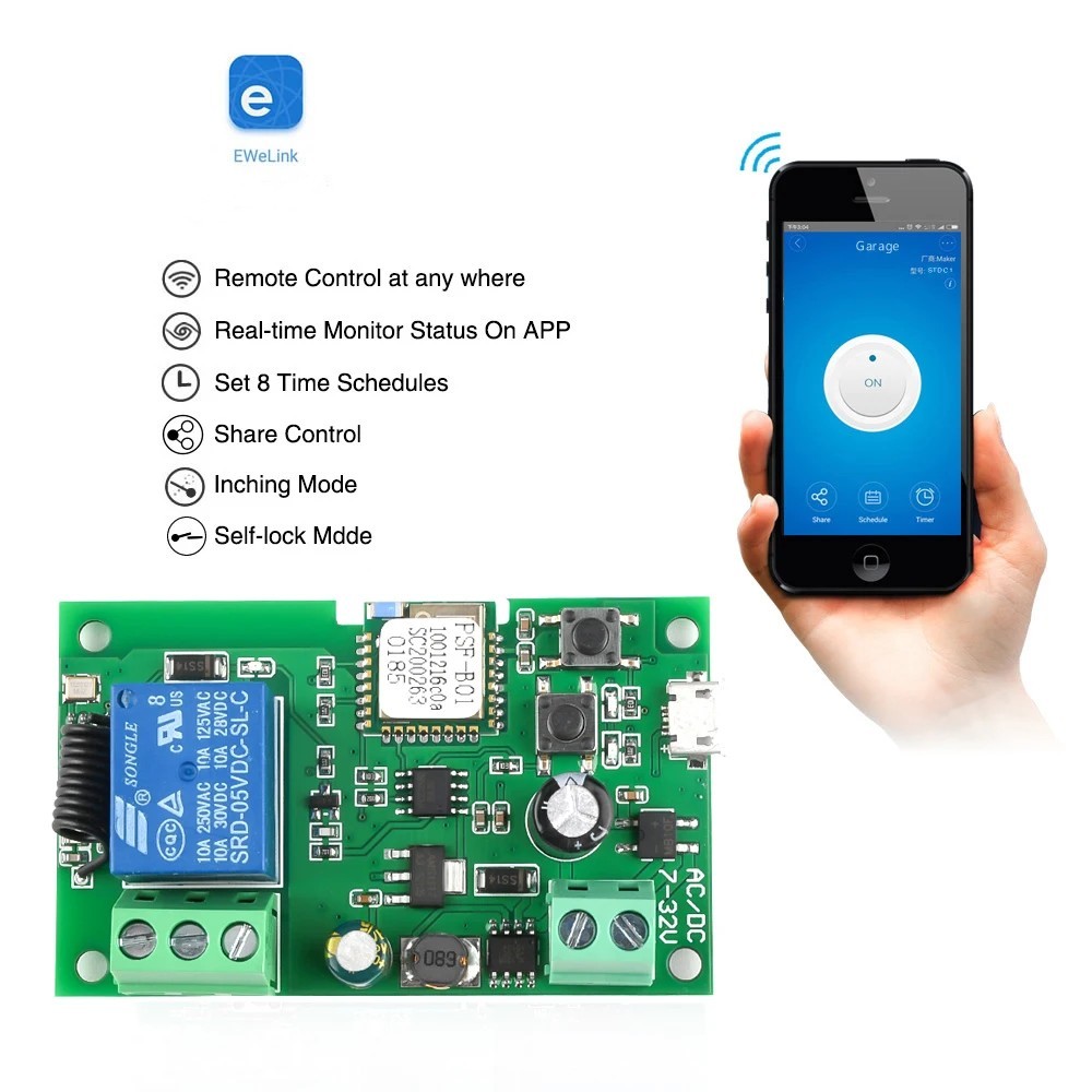 Ewelink modul sakelar Relay ko - Relay Module 1 Channel ulasan dan harga