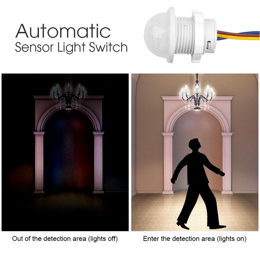 Lampu malam Sensor otomatis tu - Pir Motion Sensor ulasan dan harga