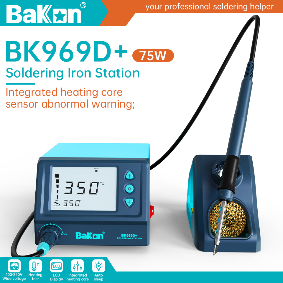 Stasiun Solder Bakon 75W BK969 - Soldering Iron Temperature Probe ulasan dan harga