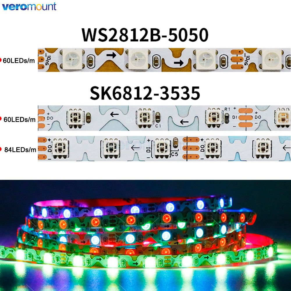 6mm sempit dengan PCB bentuk S - Ws2812B Strip 5V ulasan dan harga