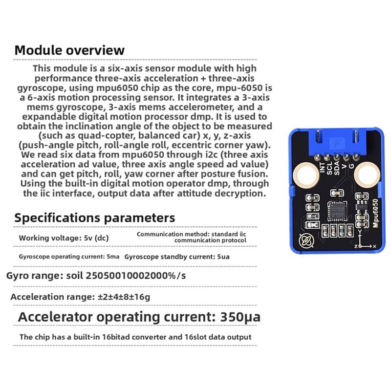 [EYEL!NEW!】 Modul Sensor Enam  - Mpu6050 ulasan dan harga