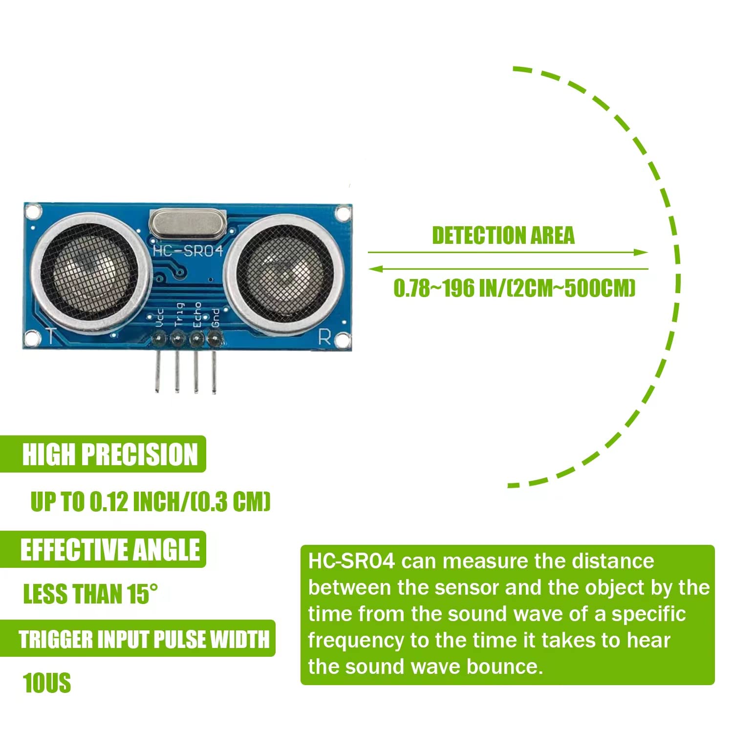 10 Buah HC-SR04 Modul Jarak Se - Ultrasonic Sensor Hc-Sr04 ulasan dan harga