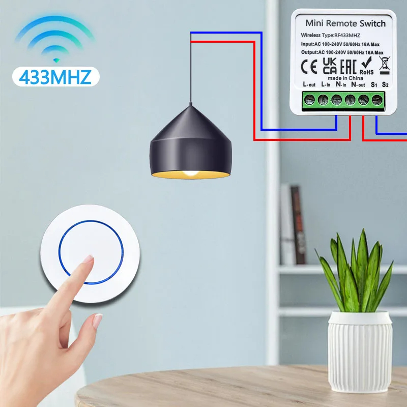 Sakelar Lampu Nirkabel 433HMz  - Joystick Module ulasan dan harga