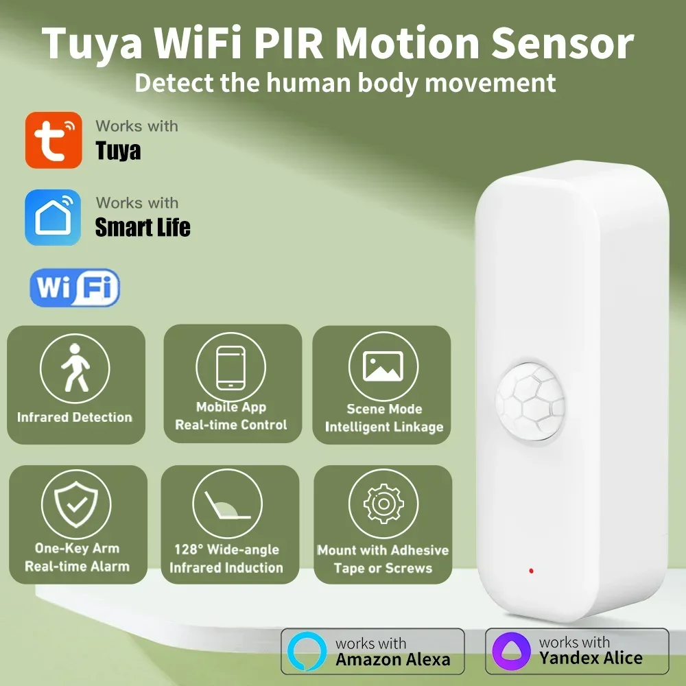 Tuya Sensor gerak WiFI PIR tub - Pir Motion Sensor ulasan dan harga