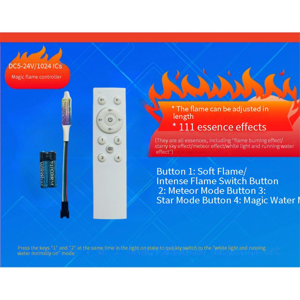 RF 12 Kunci Pengendali Api Fan - Ws2812B Strip 5V ulasan dan harga