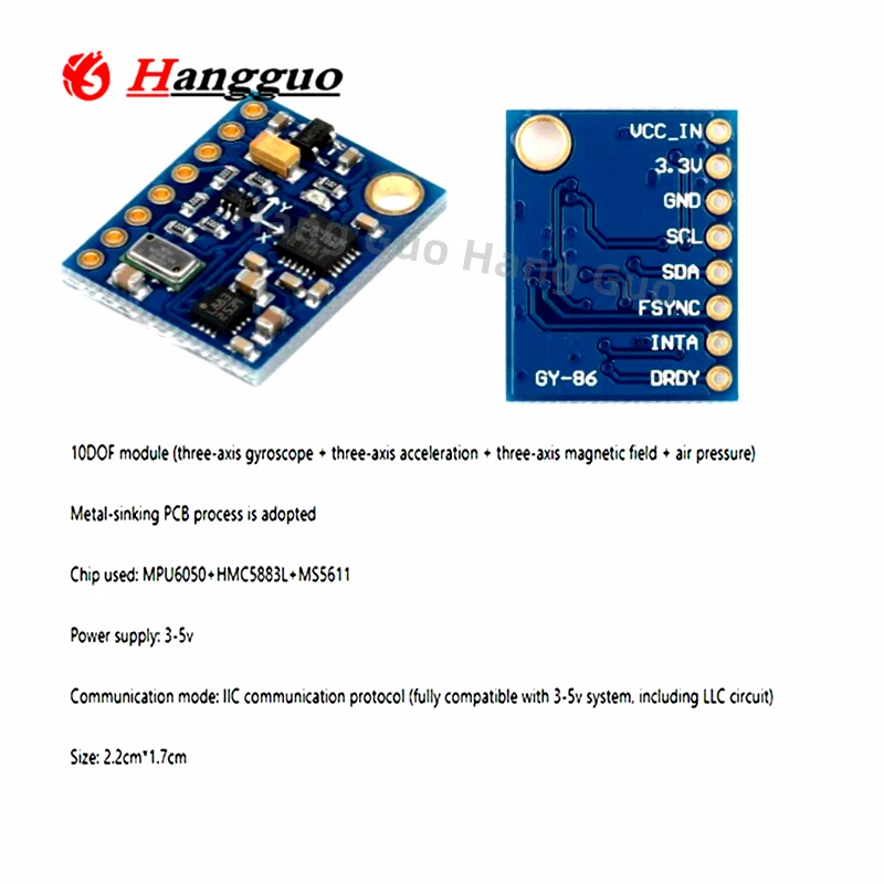 GY-86 modul sensor kontrol pen - Mpu6050 ulasan dan harga